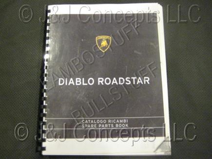 DIABLO ROADSTER 1996 PARTS MANUAL 
